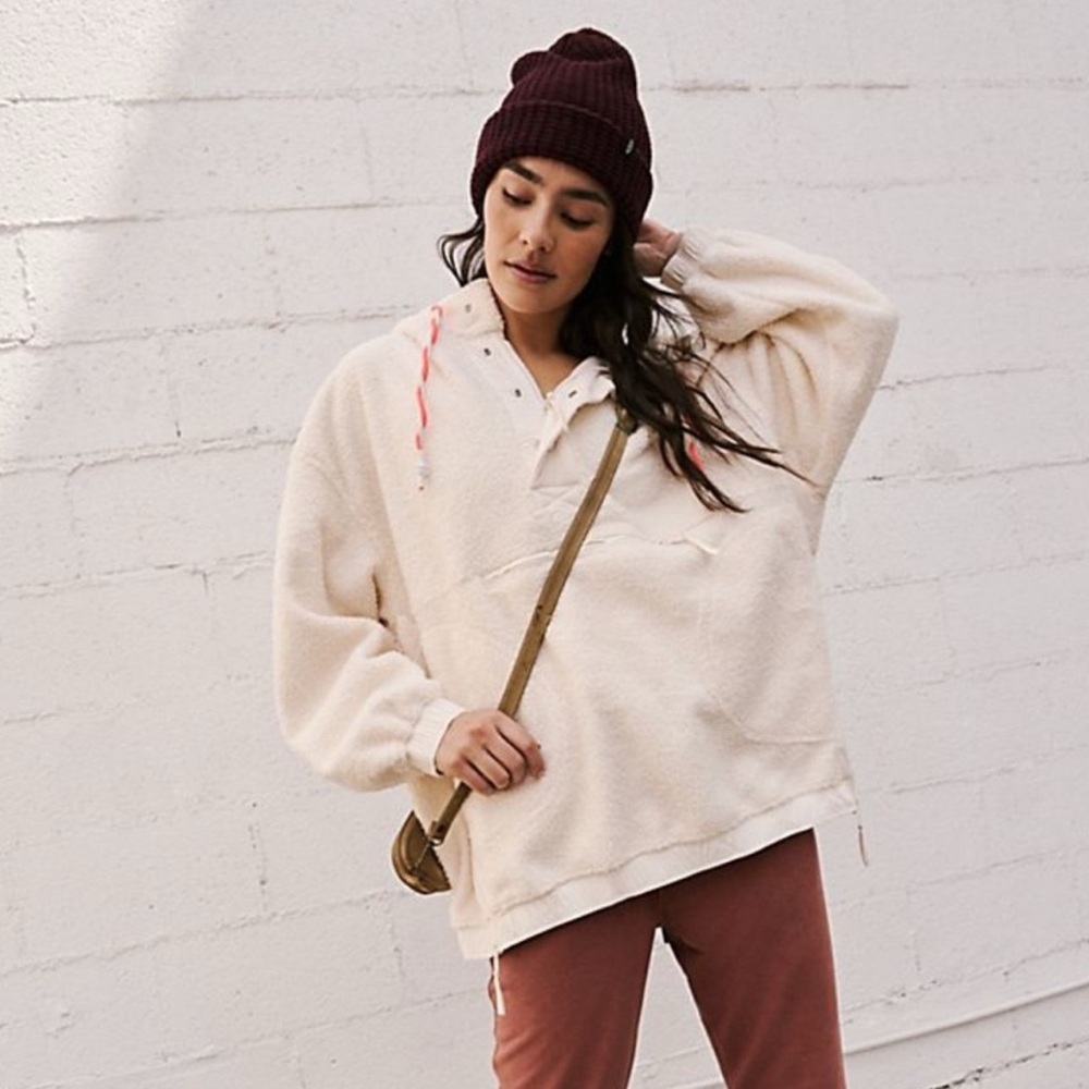 Free People Fuzzy Was She Fleece Pullover